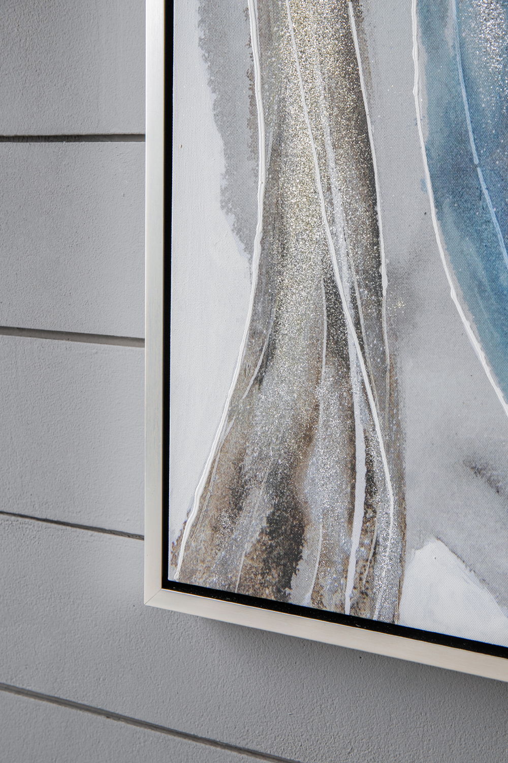 Elongated Modern Abstract Oil Paintings Wall Art Set of 2