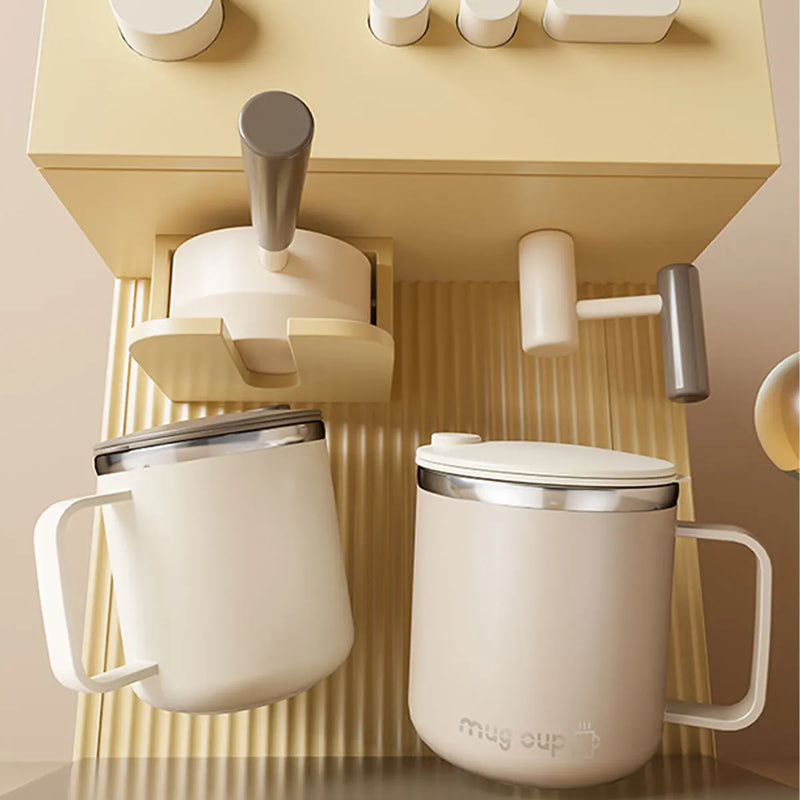 400ML Insulated Coffee Mug With Lid 304 Stainless Steel Double Wall Water Cup Sealed Milk Coffee Cup Student Adult Drinkware