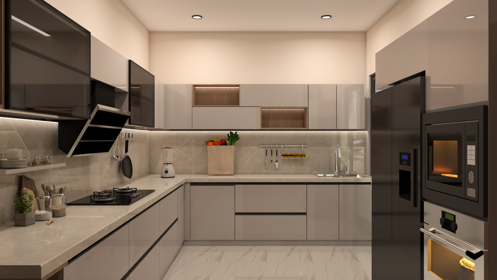 Harold L Shape Modular Kitchen Design