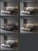 Luxurious Black Leather Wholesale High End Modern Set Furniture Bedroom Hotel Upholstered King Bed with Storage