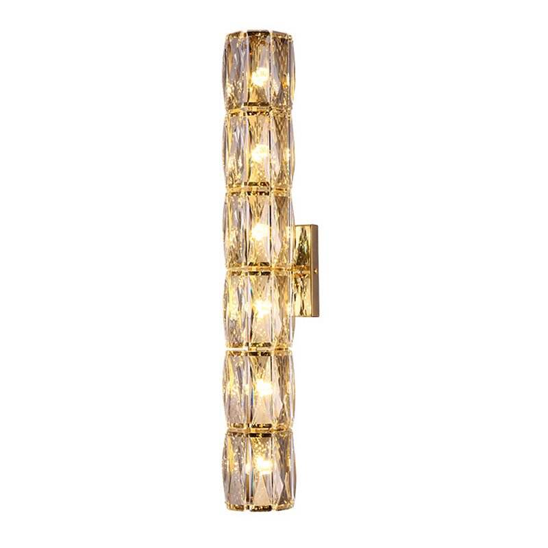 French Luxury Crystal Wall Lamp for Bedroom Minimalist Design