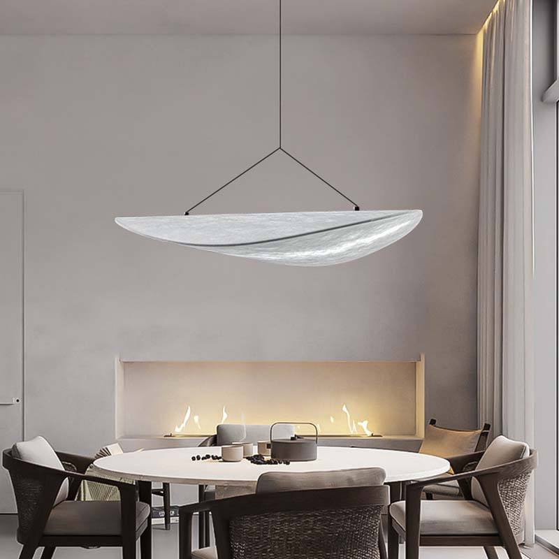 Nordic Modern Indoor Hanging Silk Fabric Pendant Light Led Chandelier