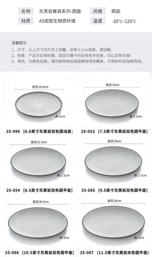 A5 Imitation Porcelain Plate Snack Triangle Deep Plate Buffet Bowl Tableware