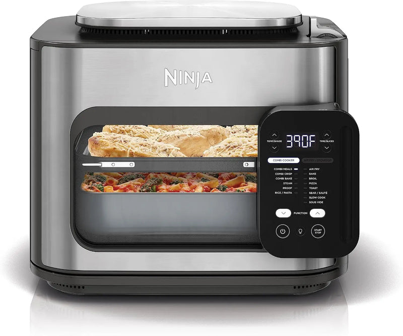 Combi All-in-One Multicooker, Oven, & Air Fryer, Complete Meals in 15 Mins, 14-in-1 Functions, Combi Cooker + Air Fry, Bake, Roa
