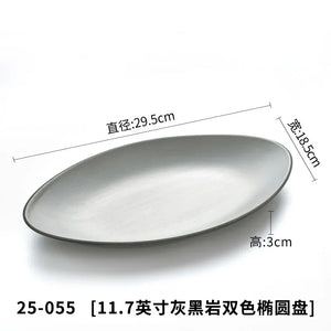 A5 Imitation Porcelain Plate Snack Triangle Deep Plate Buffet Bowl Tableware