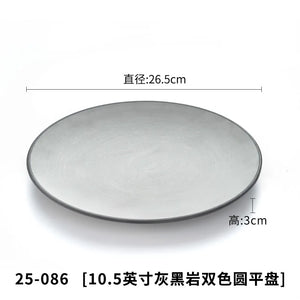 A5 Imitation Porcelain Plate Snack Triangle Deep Plate Buffet Bowl Tableware