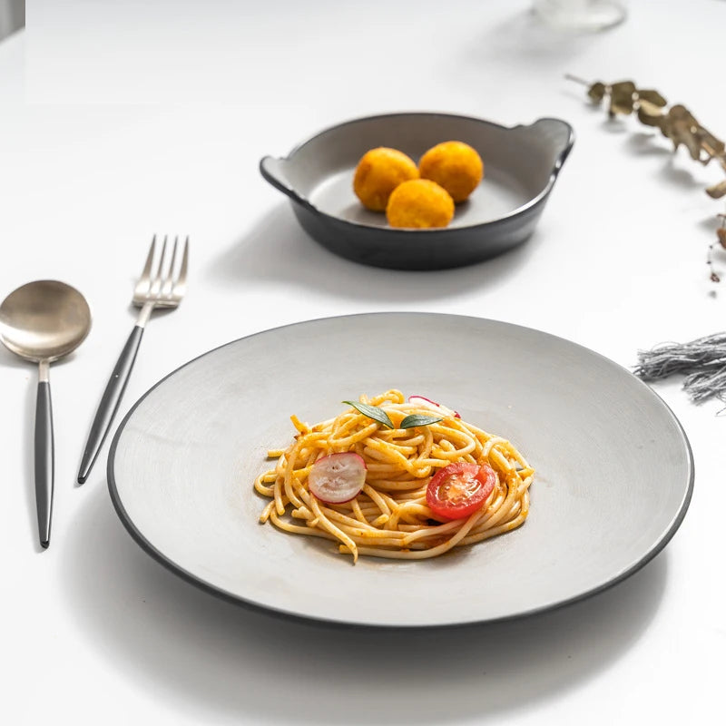 A5 Imitation Porcelain Plate Snack Triangle Deep Plate Buffet Bowl Tableware