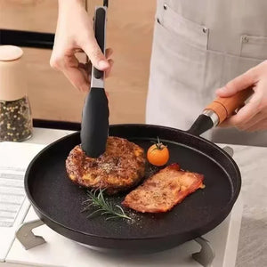 20/23/26cm Uncoated Cast Iron Fry Pan, Non-stick Pancake Egg Skillet, Cookware for Gas Induction Cooker & Outdoor BBQ
