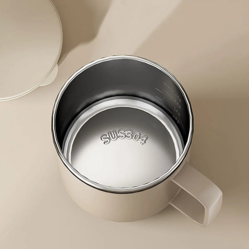 400ML Insulated Coffee Mug With Lid 304 Stainless Steel Double Wall Water Cup Sealed Milk Coffee Cup Student Adult Drinkware