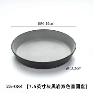 A5 Imitation Porcelain Plate Snack Triangle Deep Plate Buffet Bowl Tableware