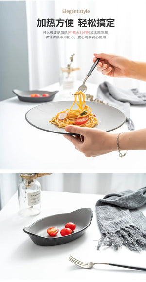 A5 Imitation Porcelain Plate Snack Triangle Deep Plate Buffet Bowl Tableware