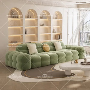 Simple Cream Style Sofa Nordic Small Living Room Removable Washable Light Luxury Fabric Couch for Apartment Home Furniture