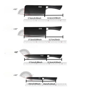 7,8pcs Stainless Steel Knife Set High-grade Black Steel Knife Set Gift Knife Kitchen Utensils Household Knives