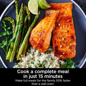 Combi All-in-One Multicooker, Oven, & Air Fryer, Complete Meals in 15 Mins, 14-in-1 Functions, Combi Cooker + Air Fry, Bake, Roa