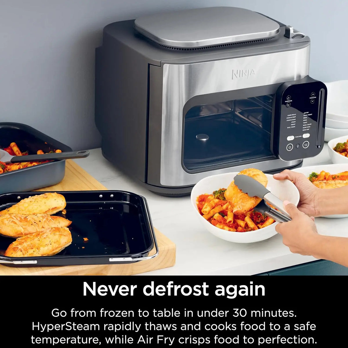 Combi All-in-One Multicooker, Oven, & Air Fryer, Complete Meals in 15 Mins, 14-in-1 Functions, Combi Cooker + Air Fry, Bake, Roa