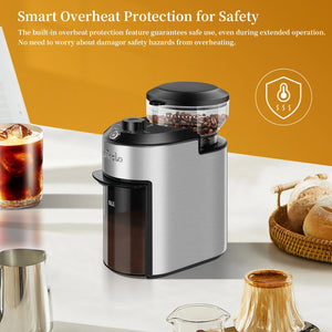 Automatic Burr Coffee Grinder 200W Electric Coffee Bean Grinder with 28 Precise Grind Settings Stainless Steel Grinding Machine