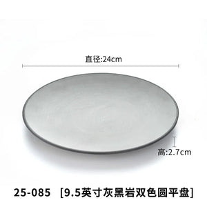 A5 Imitation Porcelain Plate Snack Triangle Deep Plate Buffet Bowl Tableware