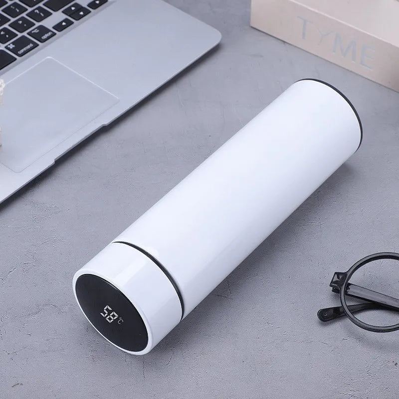 500ML Temperature Display Thermos Cup Stainless Steel Divided Thermos Bottle Outdoor Vacuum Insulated Cup Father's Day Gift