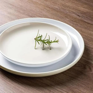Stoneware Dinner Set for 4 People • 12-Piece Glossy Tableware Collection • 4 Dinner Plates 10.5 in • 4 Salad Plates 8.25 in • 4