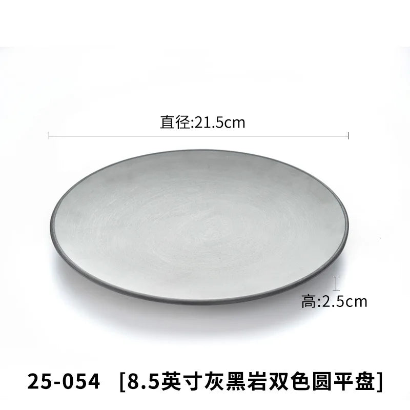A5 Imitation Porcelain Plate Snack Triangle Deep Plate Buffet Bowl Tableware