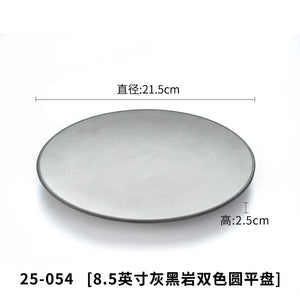 A5 Imitation Porcelain Plate Snack Triangle Deep Plate Buffet Bowl Tableware