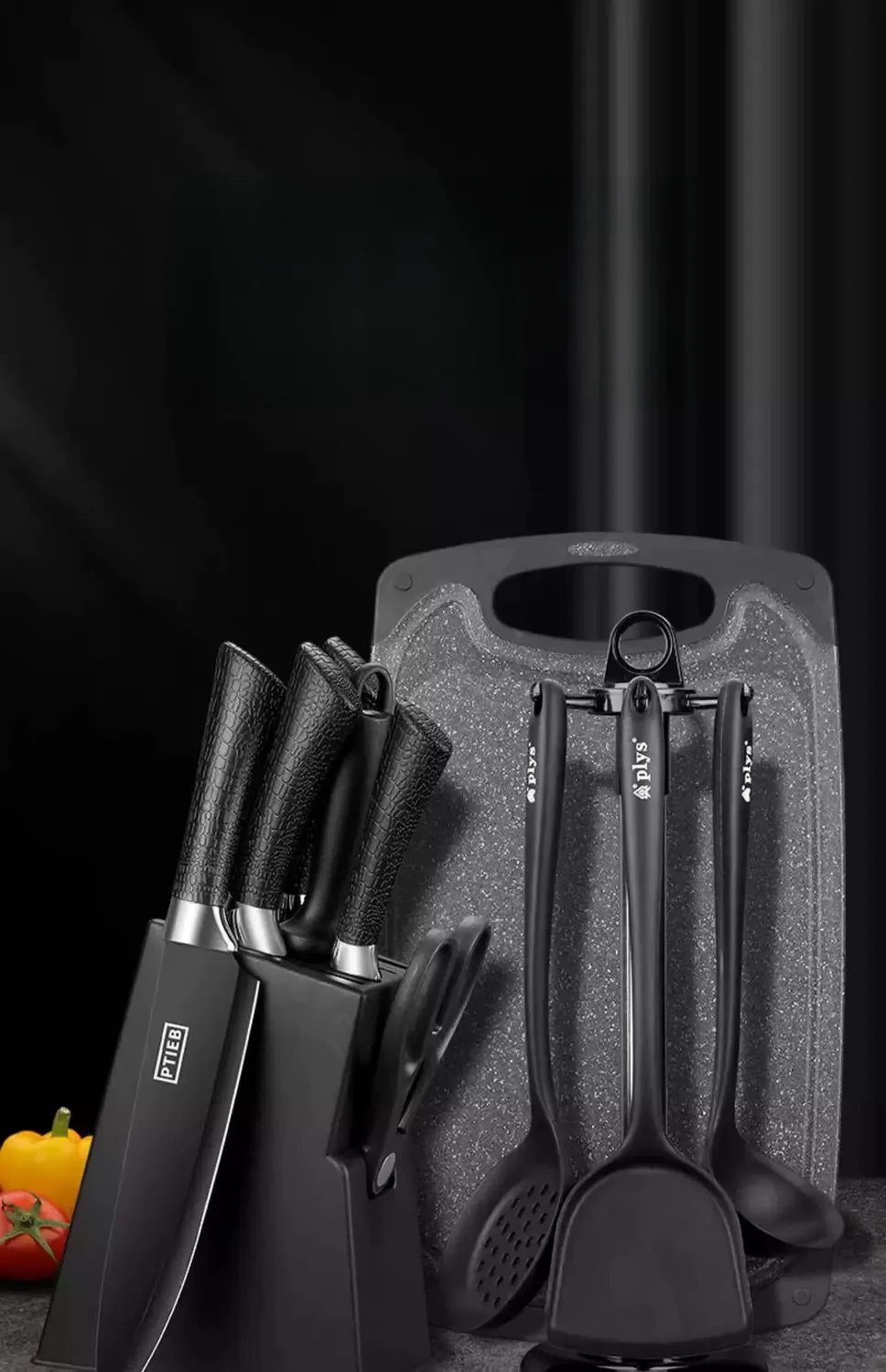 7,8pcs Stainless Steel Knife Set High-grade Black Steel Knife Set Gift Knife Kitchen Utensils Household Knives