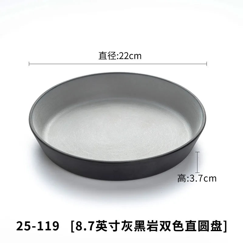 A5 Imitation Porcelain Plate Snack Triangle Deep Plate Buffet Bowl Tableware