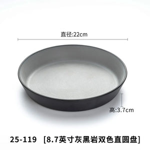 A5 Imitation Porcelain Plate Snack Triangle Deep Plate Buffet Bowl Tableware