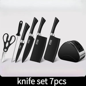 7,8pcs Stainless Steel Knife Set High-grade Black Steel Knife Set Gift Knife Kitchen Utensils Household Knives