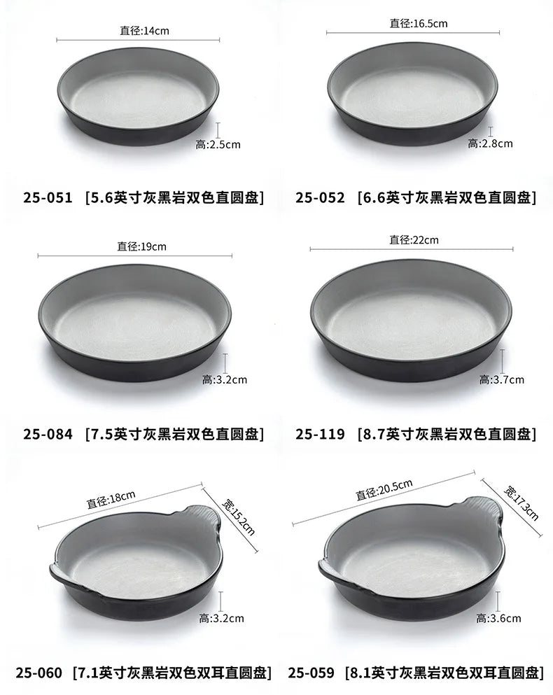 A5 Imitation Porcelain Plate Snack Triangle Deep Plate Buffet Bowl Tableware