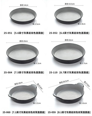 A5 Imitation Porcelain Plate Snack Triangle Deep Plate Buffet Bowl Tableware