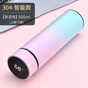 500ML Temperature Display Thermos Cup Stainless Steel Divided Thermos Bottle Outdoor Vacuum Insulated Cup Father's Day Gift