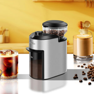 Automatic Burr Coffee Grinder 200W Electric Coffee Bean Grinder with 28 Precise Grind Settings Stainless Steel Grinding Machine