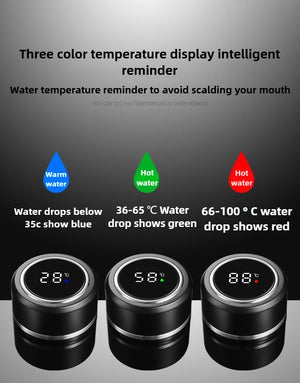 500ML Temperature Display Thermos Cup Stainless Steel Divided Thermos Bottle Outdoor Vacuum Insulated Cup Father's Day Gift