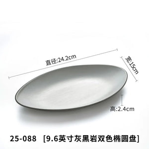 A5 Imitation Porcelain Plate Snack Triangle Deep Plate Buffet Bowl Tableware