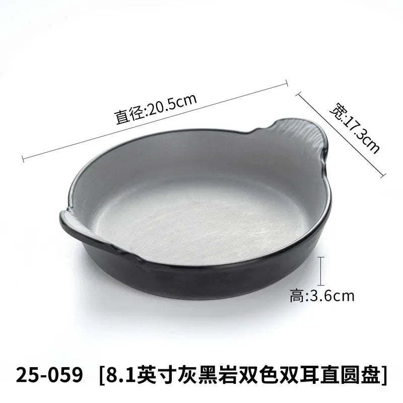 A5 Imitation Porcelain Plate Snack Triangle Deep Plate Buffet Bowl Tableware
