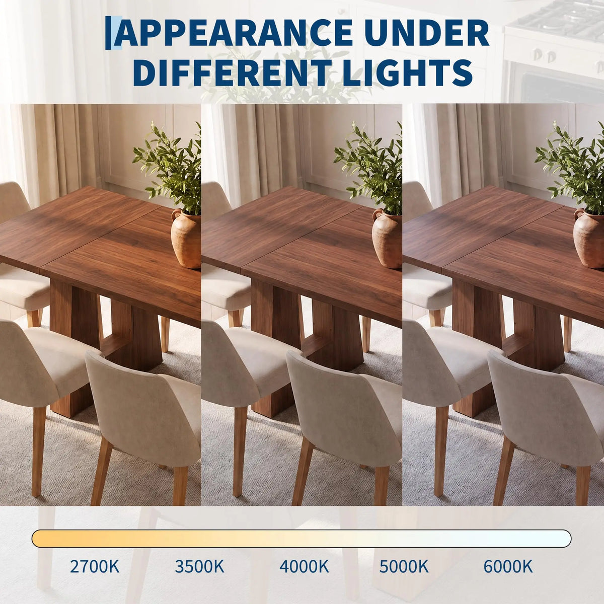 63 Inch Dining Table For 6 People Walnut Wooden Kitchen Table With Heavy Duty Legs Modern Rectangle Table For Kitchen Dining Room