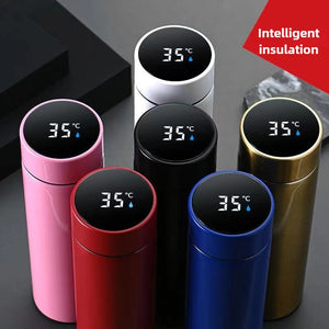 500ML Temperature Display Thermos Cup Stainless Steel Divided Thermos Bottle Outdoor Vacuum Insulated Cup Father's Day Gift