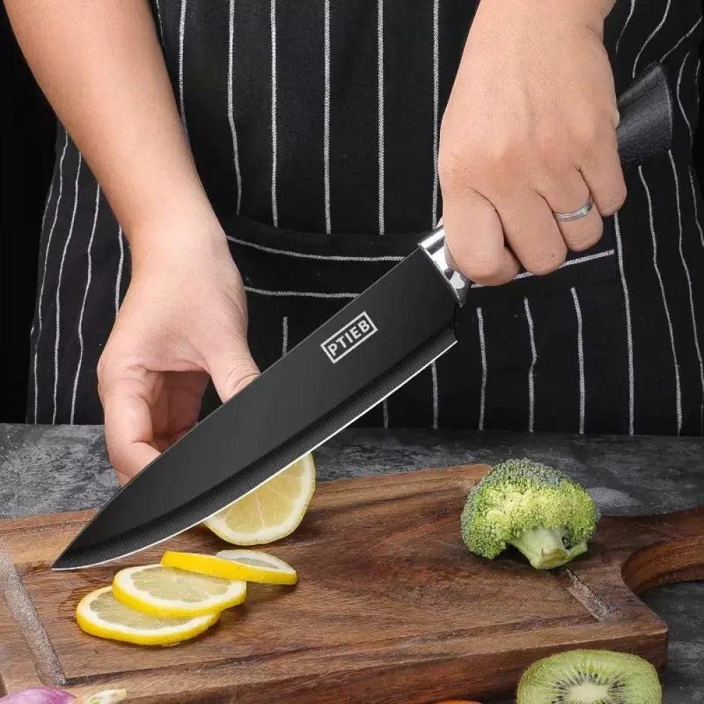 7,8pcs Stainless Steel Knife Set High-grade Black Steel Knife Set Gift Knife Kitchen Utensils Household Knives