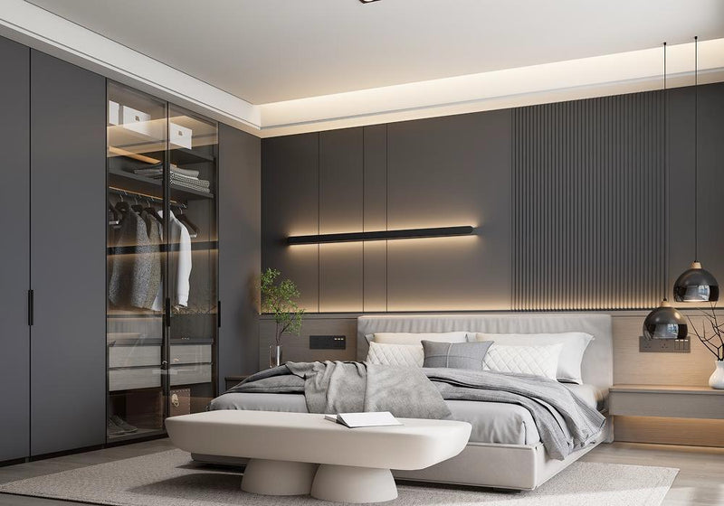 Solace Glass Modular Hinged Wardrobe